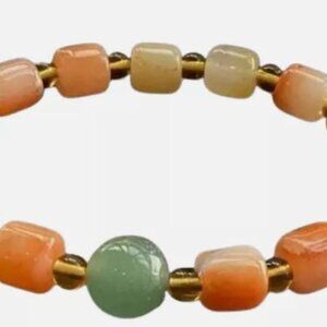 NWT 8mm Certified Natural Jade Round Beads Bracelet. Fashion Charm‎ Bracelet.